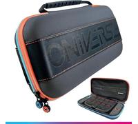 Oniverse Custodia Protettiva compatibile con Nintendo Switch 2/OLED/Switch - Guscio Rigido Impermeabile con Manico, Interno Imbottito, Scomparti per Giochi, Rete Portaoggetti - Grigio