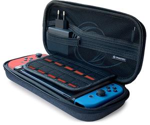 Oniverse Custodia Protettiva per Nintendo Switch, Switch OLED, Switch Lite, Antiurto, con Impugnatura, Interno in Velluto Antigraffio, Scomparto per Accessori. Custodia da Trasporto Grigia