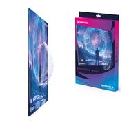 Oniverse Gatekeeper - Tappetino per mouse da gioco in vetro temperato opaco, 35 x 25 cm, superficie micro-incisa ultra liscia, scorrimento rapido ad alta precisione, base antiscivolo, durevole e