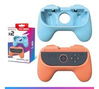 Oniverse Set di impugnature compatibile con Nintendo Switch 2 - Kit di 2 impugnature comode per Joy-Con, accessori Switch 2, impugnature ergonomiche, arancione e blu