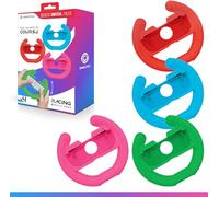 Nintendo Switch Oniverse - Pack Of 4 Racing Wheel Controller Holders Game NUOVO