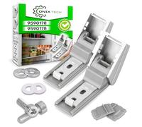 ONIX TECH 2 Pezzi Cerniere Maniglia Porta Frigorifero con Codice Originale 9590178 9590124 per Liebherr - Kit Comprende 2 Cerniere 2 Viti 2 Rondelle 2 Tappi - Garanzia di 5 Anni