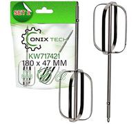 ONIX TECH 2 Pezzi Fruste per Sbattitore Elettrico con Codice Originale KW717421 per Kenwood - Garanzia di 5 Anni