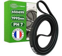 ONIX TECH Cinghia Asciugatrice Poly-V 1995 mm PH7 con Codice Originale 00650499 650499 per Bosch per Balay 9000431719 per Hutchinson - Made in France - Garanzia di 5 Anni