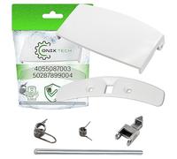 ONIX TECH Kit Maniglia Oblo Lavatrice Bianca con Codice Originale 4055087003 50287899004 per Zanussi per Electrolux per Aeg - Garanzia di 5 Anni