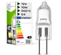 ONIX TECH Lampadina alogena per cappa aspirante G4, 12 V, 10 W, 300 °C, lampadina alogena con codice originale 00168834 00176007 00189351 00420228 531087 para Bosch para Siemens para Küppersbusch