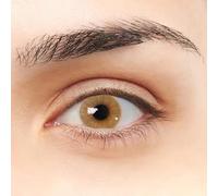 Ónix VIP Lenti a contatto colorate marroni chiaro design super realistico 2 pezzi Annuali + kit con astuccio, pinzette e ventosa in silicone