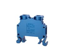 ONKA 10mm2 Connettore per guida a vite morsettiera morsetto per guida DIN a 2 fili blu, 1010045