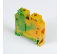 ONKA 16mm2 PE Connettore per guida a vite morsettiera morsetto per guida DIN a 2 fili grigio, 1010532