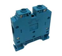 ONKA 25mm2 Connettore per guida a vite morsettiera morsetto per guida DIN a 2 fili blu, 1010065