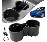 ONKENTET 4 inserti per portabicchieri compatibili con accessori per organizer per console centrale Tesla Model 3/Y con slot Slip 2022 2021 Clip di limite in silicone Supporto per bevande Bicchieri d'acqua Sottobicchiere (set di 4)