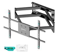 ONKRON Braccio Televisore 42″ - 110″, Porta TV da Parete con Peso fino a 100 kg, Supporto Televisore a Muro con VESA 100x100-800x600 mm, Porta TV Girevole, Inclinabile, Universale, Nero M8L-B