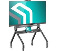 ONKRON Carrello TV e Pannello Interattivo 60-120 pollici - Supporto TV da Pavimento con Carico Totale 150 kg - Porta Televisore Mobile max VESA 1000x600 mm - Supporto Televisore da Terra TS2080-B