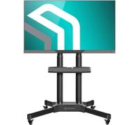 Onkron Porta TV con Ruote con Altezza Regolabile 32"/65" Max 50Kg VESA 600x400 Nero