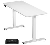 Onkron scrivania elevabile con motore e piano di lavoro - scrivania elevabile larga 140 cm e profonda 60 cm - scrivania per computer con portata fino a 60 kg / tavolo elevabile elettrico Wdt221e-w bia
