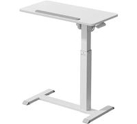 ONKRON Scrivania per computer portatile, carico massimo 8 kg, scrivania mobile in piedi con ruote, tavolino regolabile in altezza, postazione di lavoro portatile inclinabile a 90°, comodino