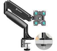 ONKRON Supporto monitor scrivania 13-32 pollici, Carico 1-9 kg, Staffa monitor VESA 75x75-100x100 mm, Supporto schermo PC Giratorio e Inclinabile, Regolabile, Accessori per scrivania, Nero G100-B