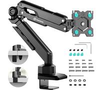 ONKRON Supporto per Monitor da 13 a 34 pollici - Sostegno Monitor Nero con Peso fino a 10 kg - Porta Schermo PC da Scrivania con max VESA 100x100 mm - Supporto Schermo Inclinabile e Girevole G90-B