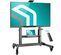 ONKRON Supporto TV 50-100 pollici - Porta Televisore da Terra in Colore Nero con Carico Totale fino a 130 kg - Supporto TV Motorizzato max VESA 1000x600 mm - Base per Televisore Universale TS1991E-B