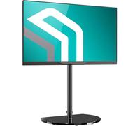 ONKRON Supporto TV da Pavimento 30-60 Pollici, Porta TV Universale, Peso fino a 41 kg, Porta Televisore da Terra VESA 100x100-400x400 mm, Supporto Televisore Girevole, Colore Nero TS5060-B
