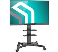 ONKRON Supporto TV da Pavimento da 32¨a 60¨ LCD QLED-Carrello TV con ruote universale fino 30,5kg Mobile TV alto e girevole con VESA max.600x400mm