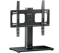 ONKRON Supporto TV da Tavolo 26″ - 55″, Piedistallo TV con Peso fino a 30 kg, Rialzo per Televisore max VESA 400x400 mm, Porta Televisore Universale con Altezza Regolabile, Colore Nero PT1-B