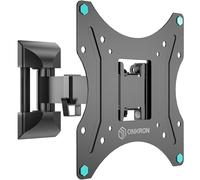 ONKRON Supporto TV Parete da 17 a 43 pollici - Braccio Monitor & Porta Televisore con Peso di 35 kg - Supporto Monitor Muro con VESA max 200x200 - Braccio per TV e Monitor Inclinabile NP24-B Nero