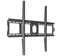 ONKRON Supporto TV Parete Fisso 55" - 100", Staffa TV Carico fino a 75 kg, VESA 75x75 - 800x600 mm, Braccio televisore Universale, Porta Televisore da muro Fissato, per Casa e Ufficio, Nero, UF4-B