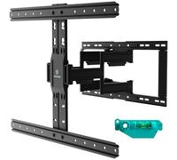 ONKRON Supporto TV Parete 32-90 Pollici fino a 50 kg, VESA 200x200-600x400, Staffa TV Girevole e Inclinabile, Braccio Porta Televisore Estensibile da Muro per Casa e Ufficio, Universale, Nero SM6L-B