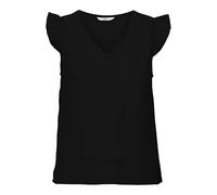 Onlalma Life Poly S/S Elina Top Solid, Nero, M