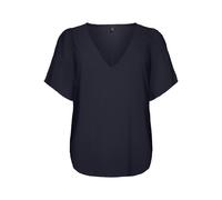ONLALMA Life Vis S/S V-Neck Top Solid, Cielo Notturno, XS
