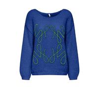 Onlalyssa Life LS EMB O-Neck Knt, Surf The Web, L