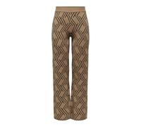 ONLANNY JQ Pants Knt, Coccodrillo tostato. Motivo: Nero, L