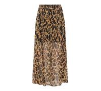 ONLY Ankel Skirt Wvn Onlasta Life Slit-Gonna con anchio, Nero, L Donna