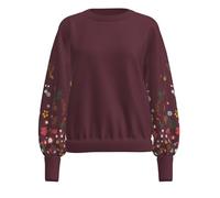 Onlbrooke L/S O-Neck Flower Swt Noos, Vino Windsor, XS