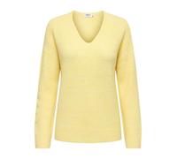 ONLY - Maglione extra largo con scollo a V giallo chiaro 38