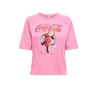 Onlcoca Cola Xmas Life S/S Top Jrs, Sacchetto Rosa., L