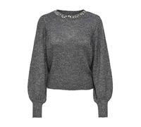 Onlelsa L/S Knt Noos - Maglione, Melange Grigio Medio, L