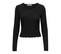 ONLEMMA L/S O-Neck Short Top Jrs, Nero, M