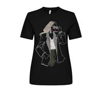 Onlemma Life Reg S/S Lady Top Jrs, Nero, XS