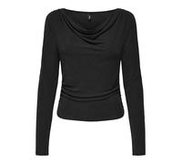 ONLFREE L/S Structure Boatneck TOP JRS, Nero, M