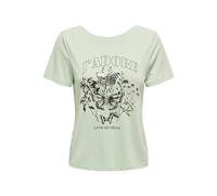 ONLFREE Life S/S Cross Back Top Box Jrs, Verde Scuro/Stampa: giadore, L