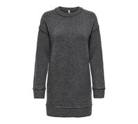 Onlhazel LS O-Neck Dress BF Knt, Melange Grigio Medio, L