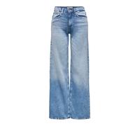 ONLY Low Waist Onlhope Wide DNM Tai194 Noos-Vita Bassa, Denim Light Medium, 31W x 32L Donna