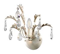 Onli Cesta Applique E14, 6 W, Avorio/Oro, 30 x 25 x 25cm