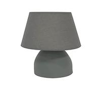 ONLI Lampada da Tavolo Nano in Metallo e Tessuto Color Grigio