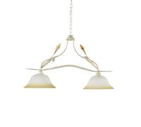 Onli Lucrezia Lampadario Biliardo E27, Avorio, 85 x h 110 cm, metallo;vetro