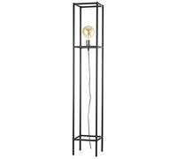 ONLI Piantana Stile Urban Floki in Metallo Nero e portalampada Color Rame