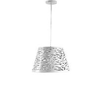 ONLI Ricky - Lampada a Sospensione in metallo Bianco lavorato con taglio laser.