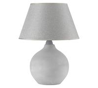 ONLI Sfera - Lampada da Tavolo, Ceramica, Grigio, Cemento, ceramica;tela
